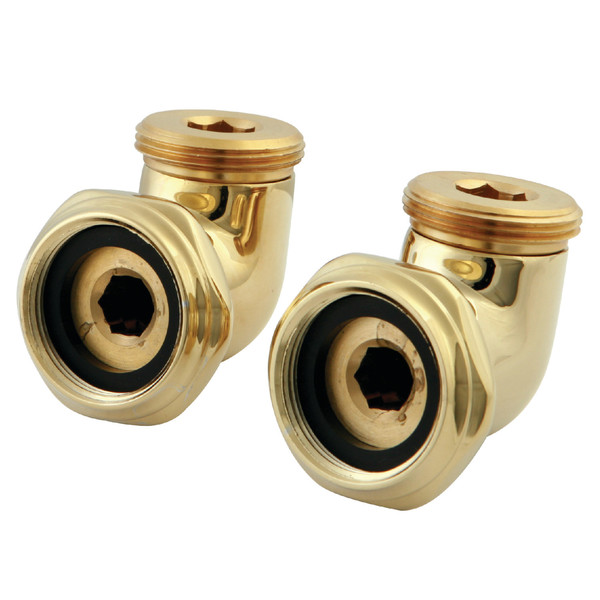 Kingston Brass L Shape Elbow for CC457T2, Tub Filler, Polished Brass ABT136-2